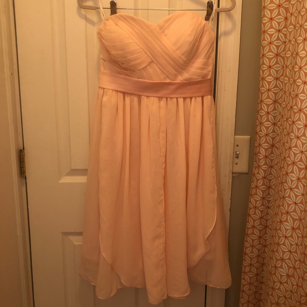 Light pink bridesmaid dress